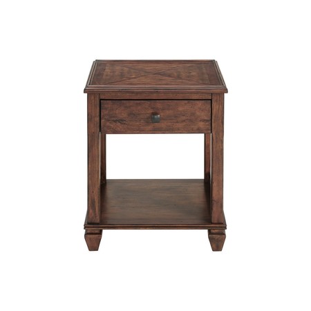 ALATERRE FURNITURE 20.5 W, 20.5 L, 24 H, Pine Top, Pine ANSB0162